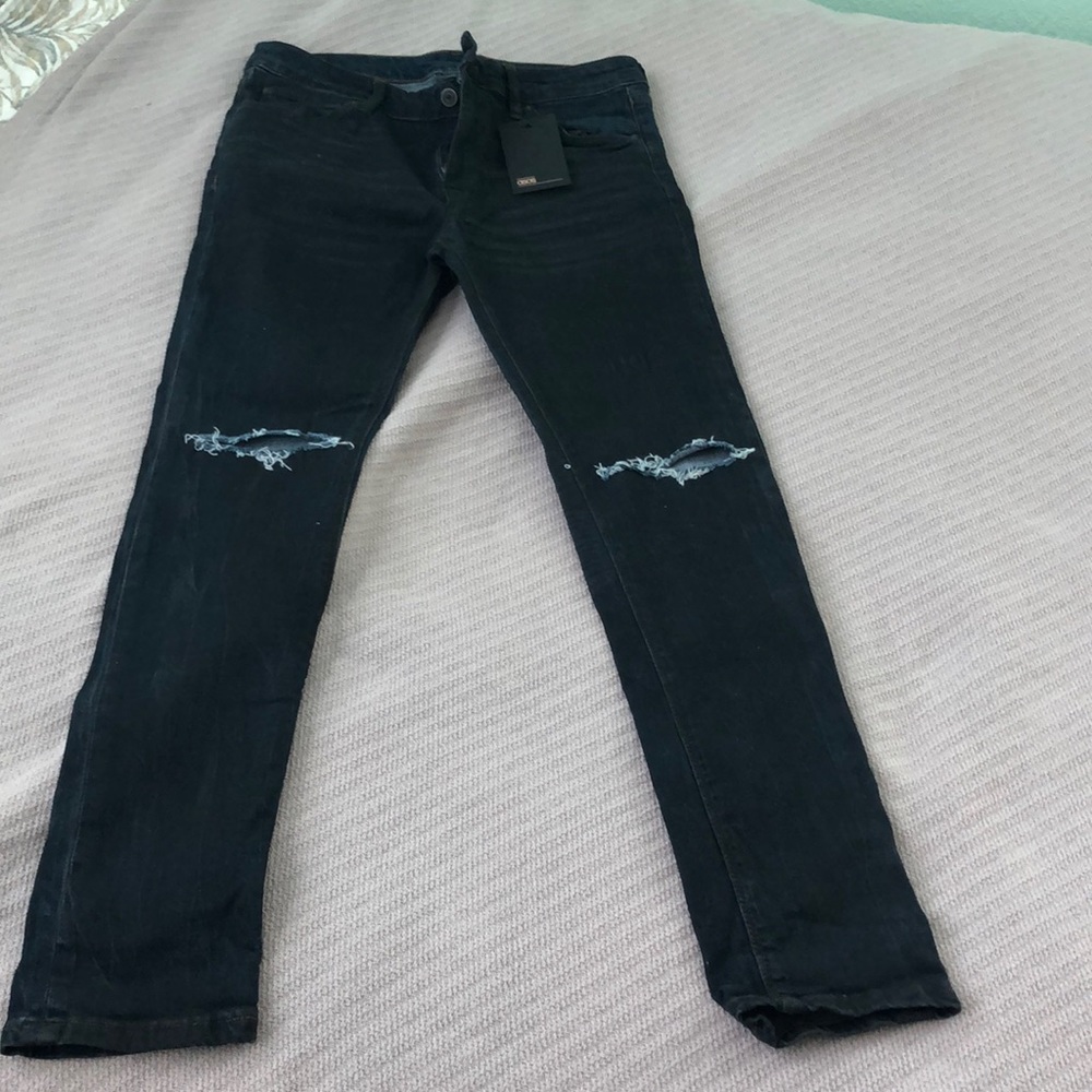 ASOS Design Super Skinny Jeans with Knee Rips